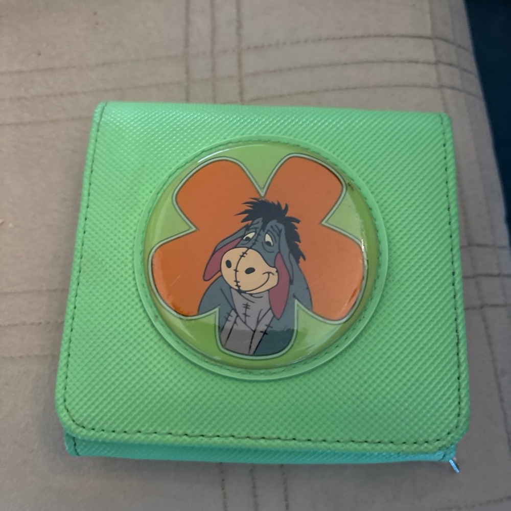 Disney Green Eeyore Kids Wallet